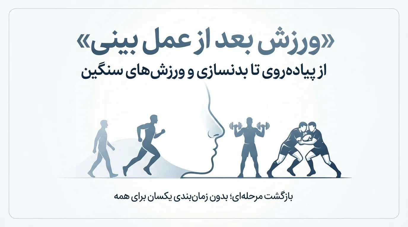 ورزش بعد از عمل بینی