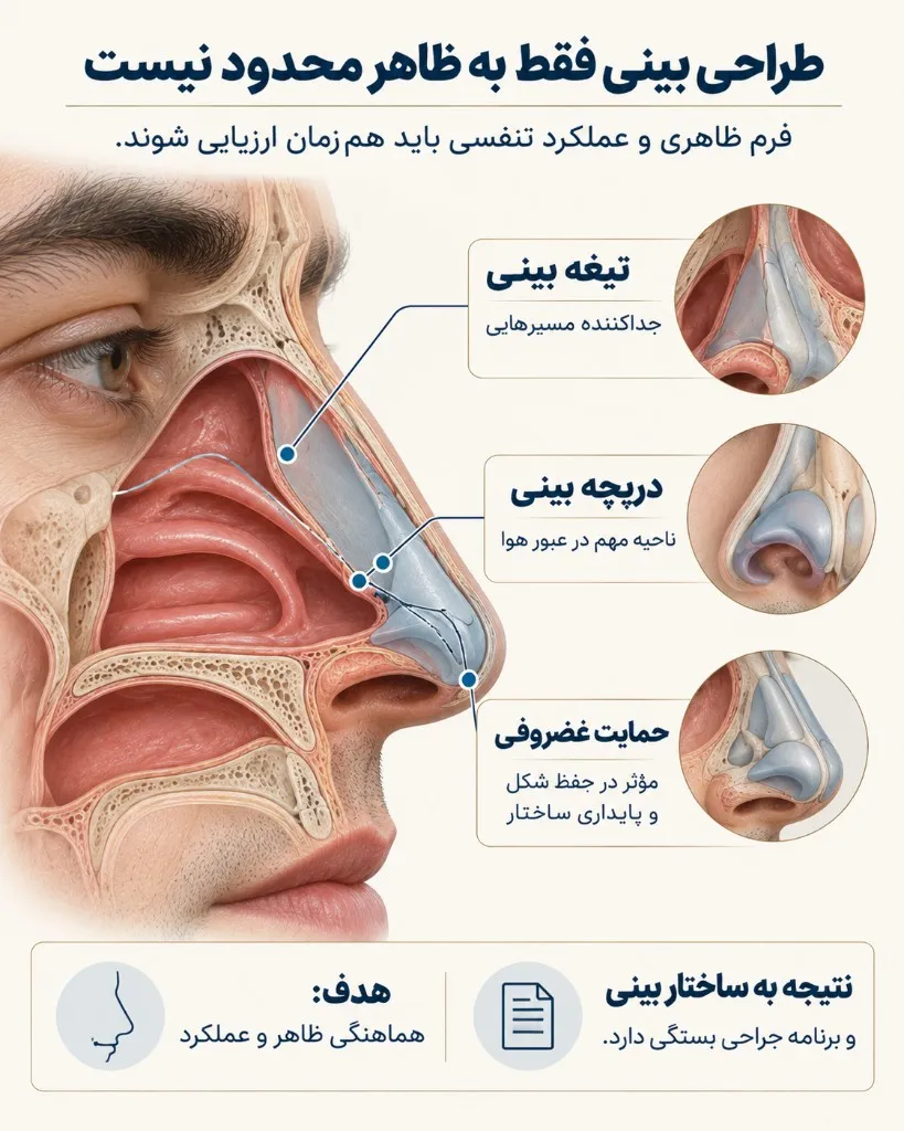 طراحی بینی فقط به ظاهر محدود نیست