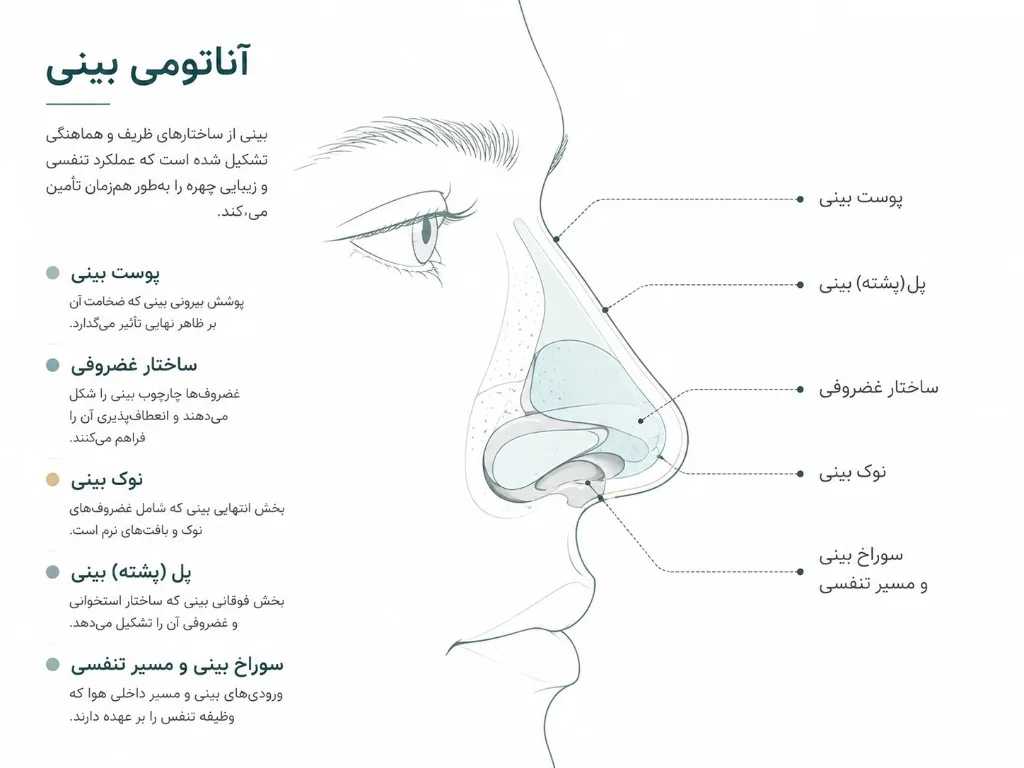 آناتومی بینی در مشاوره
