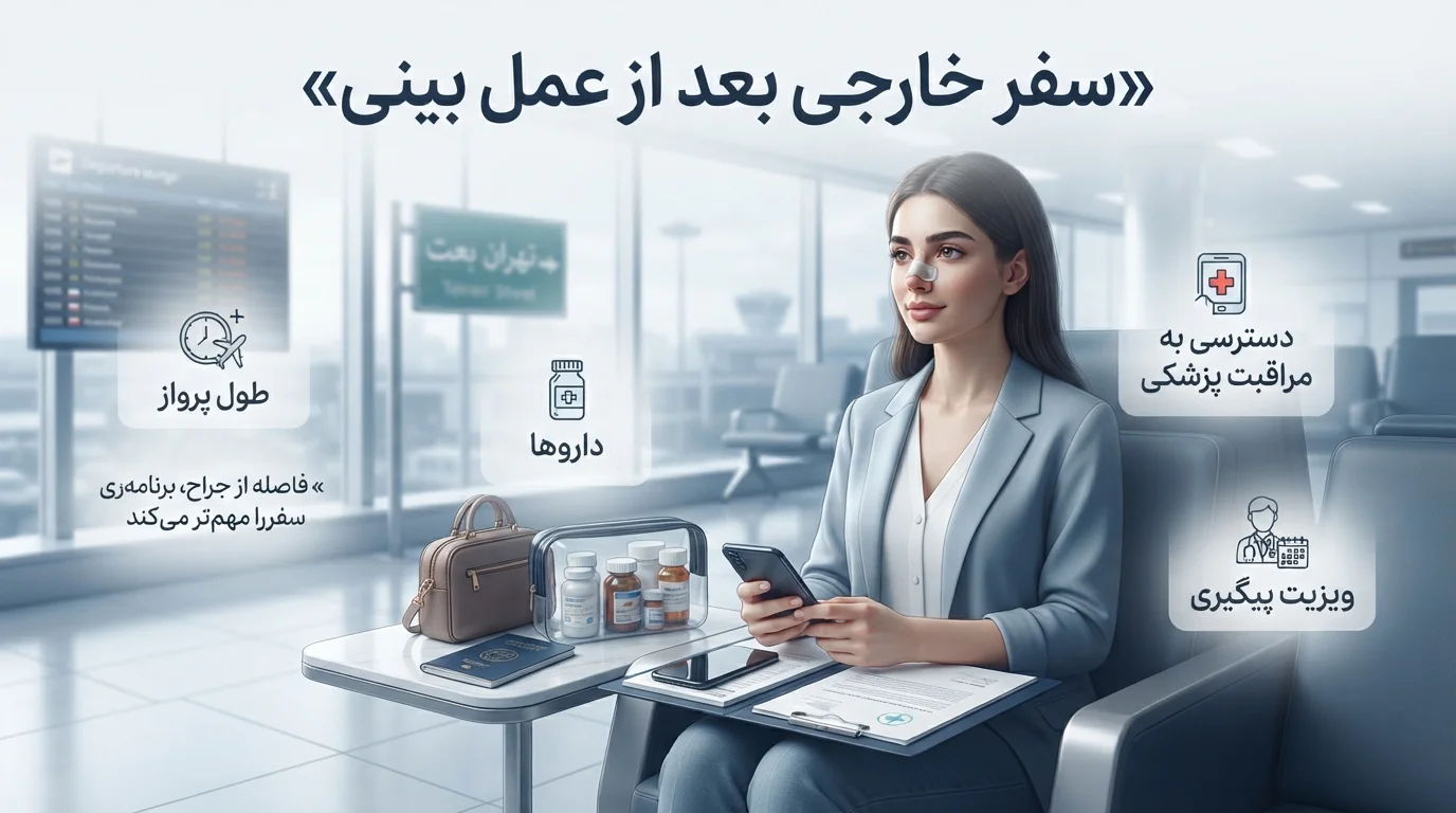 سفر خارجی بعد از عمل بینی
