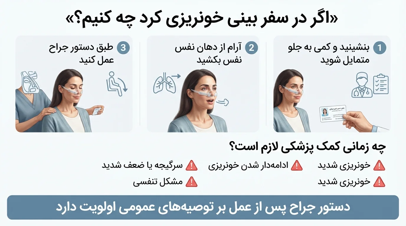 اگر در سفر بینی خونریزی کرد چه کنیم؟